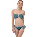 Slytherin Pattern Twist Bandeau Bikini Set View1