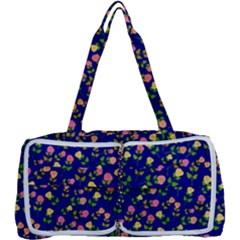 Flowers Roses Blue Multi Function Bag by Bajindul