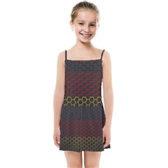 Germany Flag Hexagon Kids  Summer Sun Dress by HermanTelo