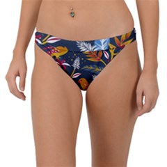 Colorful Birds In Nature Band Bikini Bottom by Sobalvarro