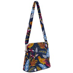 Colorful Birds In Nature Zipper Messenger Bag by Sobalvarro