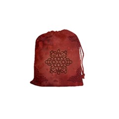 Elegant Decorative Celtic Knot Drawstring Pouch (small) by FantasyWorld7