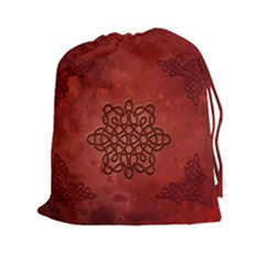 Elegant Decorative Celtic Knot Drawstring Pouch (xxl) by FantasyWorld7