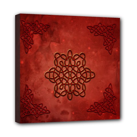 Elegant Decorative Celtic Knot Mini Canvas 8  X 8  (stretched) by FantasyWorld7