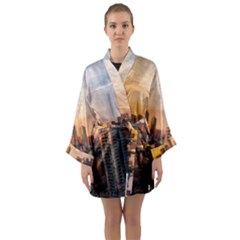 View Of High Rise Buildings During Day Time Long Sleeve Kimono Robe by Pakrebo