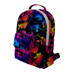 Tie Dye Rainbow Galaxy Flap Pocket Backpack (large) by KirstenStar