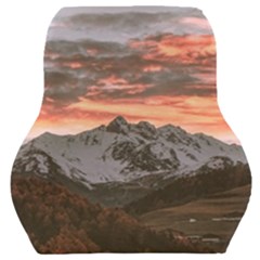 Scenic View Of Snow Capped Mountain Car Seat Back Cushion  by Pakrebo