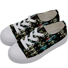 Architectural Design Architecture Building Cityscape Kids  Low Top Canvas Sneakers by Pakrebo