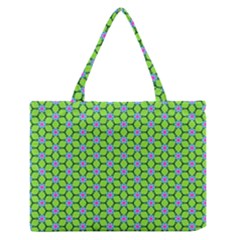 Pattern Green Zipper Medium Tote Bag by Mariart