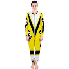 Ninja Signs Symbols Sword Fighter Onepiece Jumpsuit (ladies)  by Sudhe