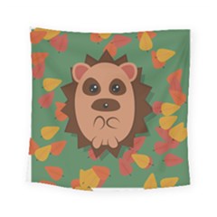 Hedgehog Animal Cute Cartoon Square Tapestry (small) by Sudhe