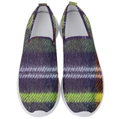 Yellow Plaid Flannel Men s Slip On Sneakers by snowwhitegirl