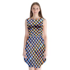 Kaleidoscope Art Unique Design Sleeveless Chiffon Dress   by Wegoenart