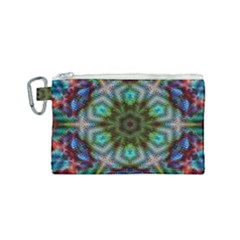 Abstract Art Background Flames Canvas Cosmetic Bag (small)