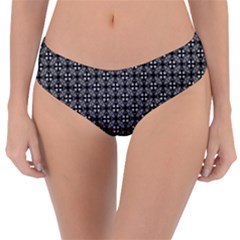 Pattern Background Black And White Reversible Classic Bikini Bottoms