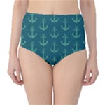 Mermaid Anchors Classic High-Waist Bikini Bottoms