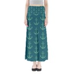 Mermaid Anchors Full Length Maxi Skirt