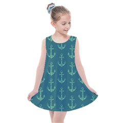 Mermaid Anchors Kids  Summer Dress by VeataAtticus