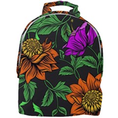 Floral Background Drawing Mini Full Print Backpack by Simbadda