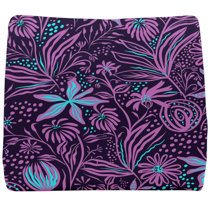 Stamping Pattern Leaves Drawing Seat Cushion