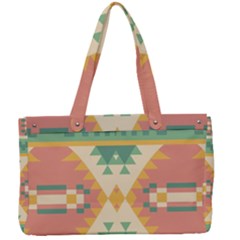 Shapes In Pastel Colors                  Canvas Work Bag by LalyLauraFLM