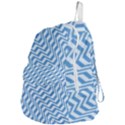 Geometric Blue Shades Diagonal Foldable Lightweight Backpack View4