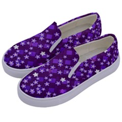 Ross Pattern Square Kids  Canvas Slip Ons by HermanTelo