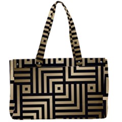 Geometric Pattern   Seamless Luxury Gold Vector Canvas Work Bag by Sudhe