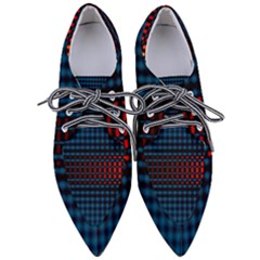 Signal Background Pattern Light Texture Pointed Oxford Shoes by Sudhe