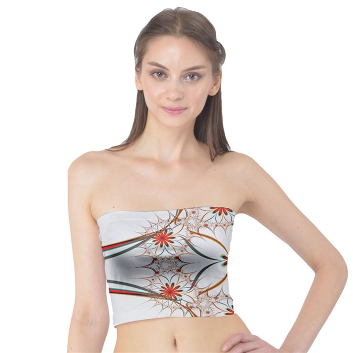 Artwork Fractal Allegory Art Floral Tube Top