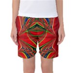 Abstract Abstract Art Fractal Women s Basketball Shorts