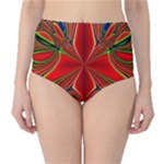 Abstract Abstract Art Fractal Classic High-Waist Bikini Bottoms