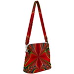 Abstract Abstract Art Fractal Zipper Messenger Bag