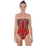 Abstract Abstract Art Fractal Tie Back One Piece Swimsuit