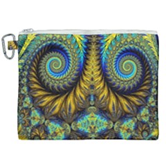 Abstract Art Fractal Creative Canvas Cosmetic Bag (xxl) by Sudhe