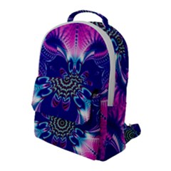 Artwork Art Fractal Flower Design Flap Pocket Backpack (large) by Pakrebo