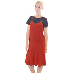 Tomato Red Camis Fishtail Dress by blkstudio