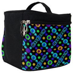 Have Fun Multicolored Text Pattern Make Up Travel Bag (big) by dflcprintsclothing