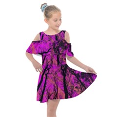 Into The Forest 2 Kids  Shoulder Cutout Chiffon Dress