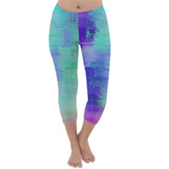 Watercolor Wash Capri Winter Leggings  by blkstudio