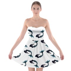 Moody Mermaids Strapless Bra Top Dress by VeataAtticus