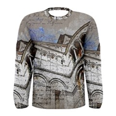 Building Architecture Columns Men s Long Sleeve Tee by Wegoenart