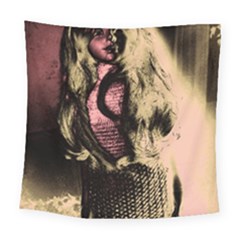 Ghostly Doll Square Tapestry (large)
