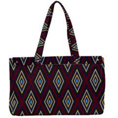 Colorful Diamonds Variation 1 Canvas Work Bag by bloomingvinedesign