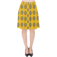 Sensational Stars On Incredible Yellow Velvet High Waist Skirt by pepitasart