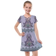 Abstract Decorative Floral Design, Mandala Kids  Cross Web Dress by FantasyWorld7