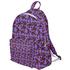 Lazy Cat Floral Pattern Lilac Polka The Plain Backpack by snowwhitegirl