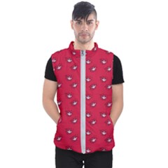 Zodiac Bat Pink Red Men s Puffer Vest