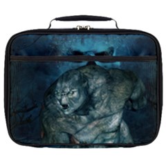 Aweome Troll With Skulls In The Night Full Print Lunch Bag by FantasyWorld7