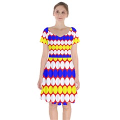 Dots 2 Colours Short Sleeve Bardot Dress by impacteesstreetwearsix
